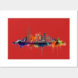 San Francisco Skyline Posters and Art